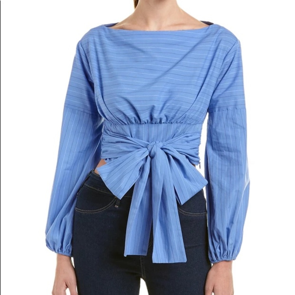 NWT Likely Collins Striped Tie Front Blouse Top